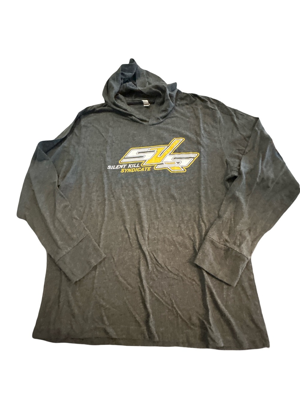 Next Level Silent Kill Syndicate SKS Lightweight Long Sleeve Hoodie Shirt Mens S